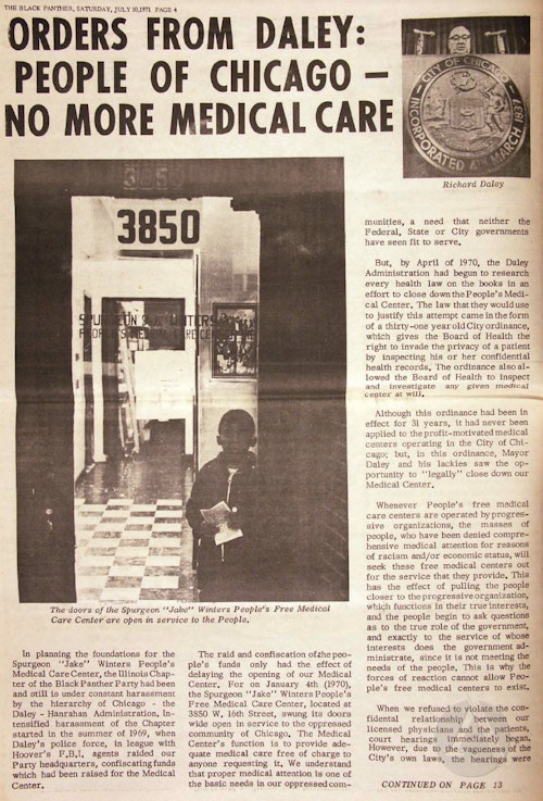 Spurgeon Jake Winters Free People’s Health Clinic MAPPED